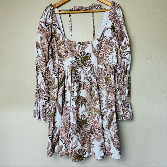 Anthropologie Pilcro Women’s Square-Neck Corduroy Babydoll Mini Dress Size M - Picture 3 of 7